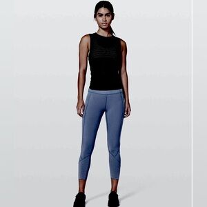 Lululemon Tight Stuff II 7/8 Cropped Compression Leggings in Moody Blue Size 10